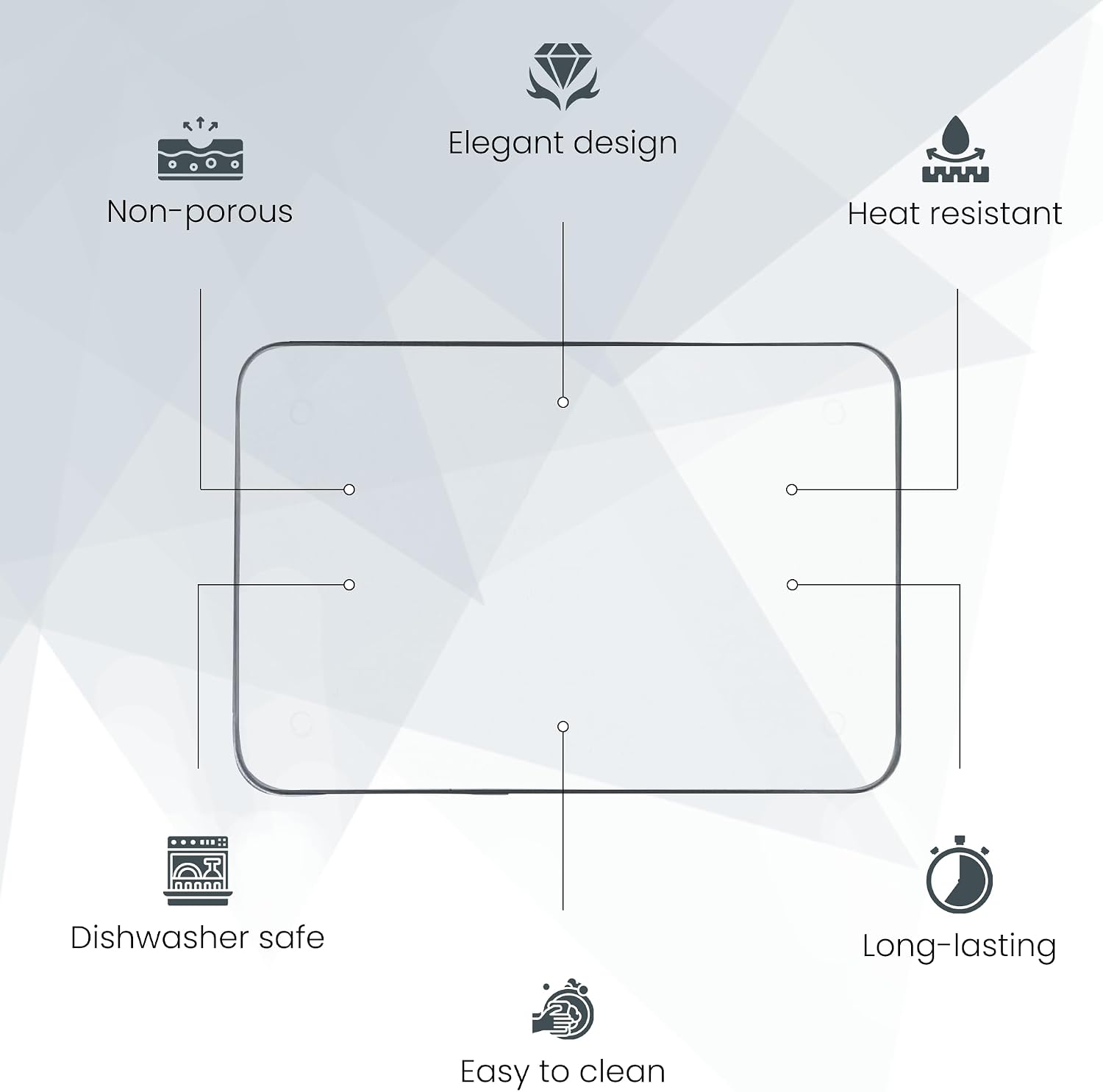 Pagnanno glass worktop saver - Design 17