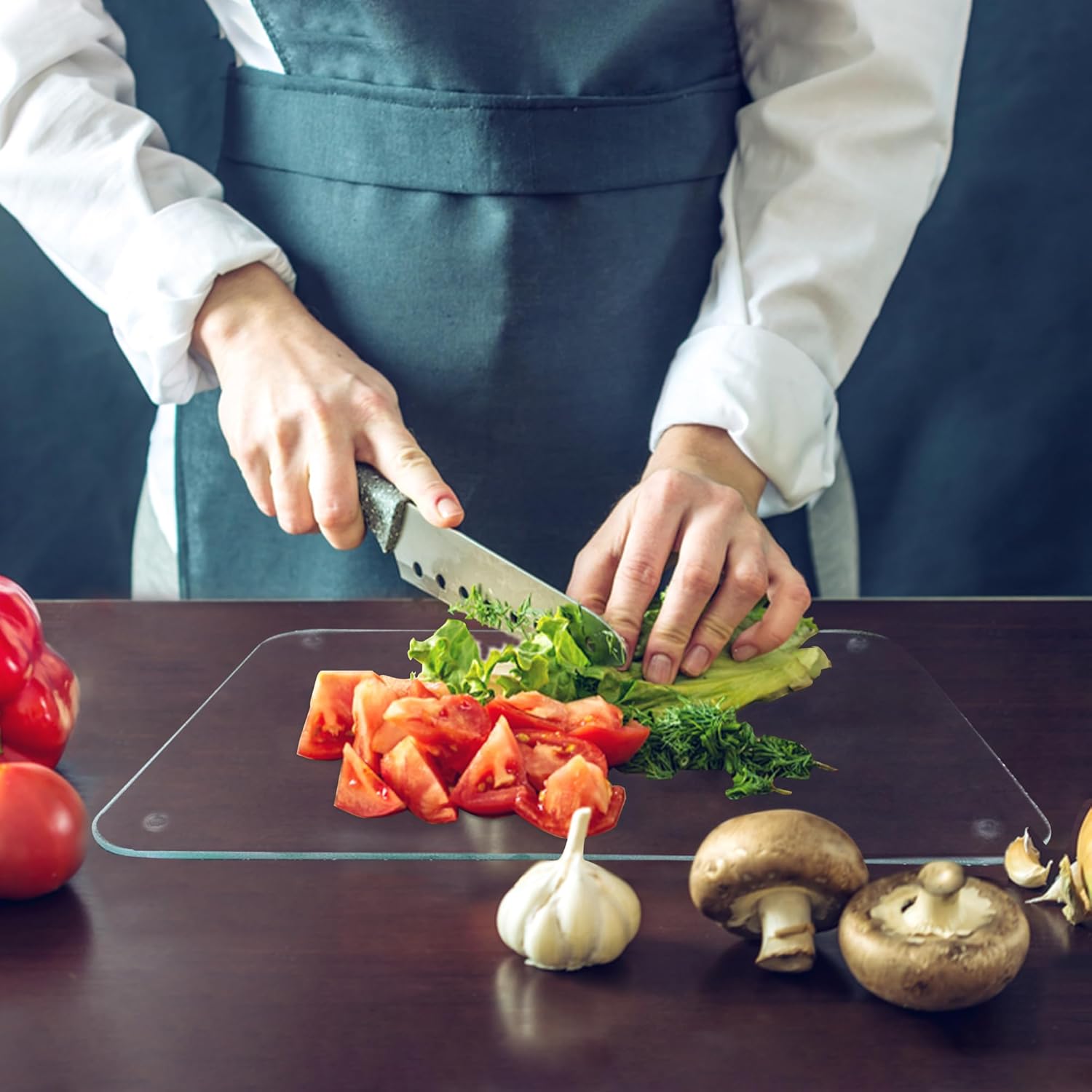 Kitchen Tempered Glass Cutting Board – 40 × 30 cm