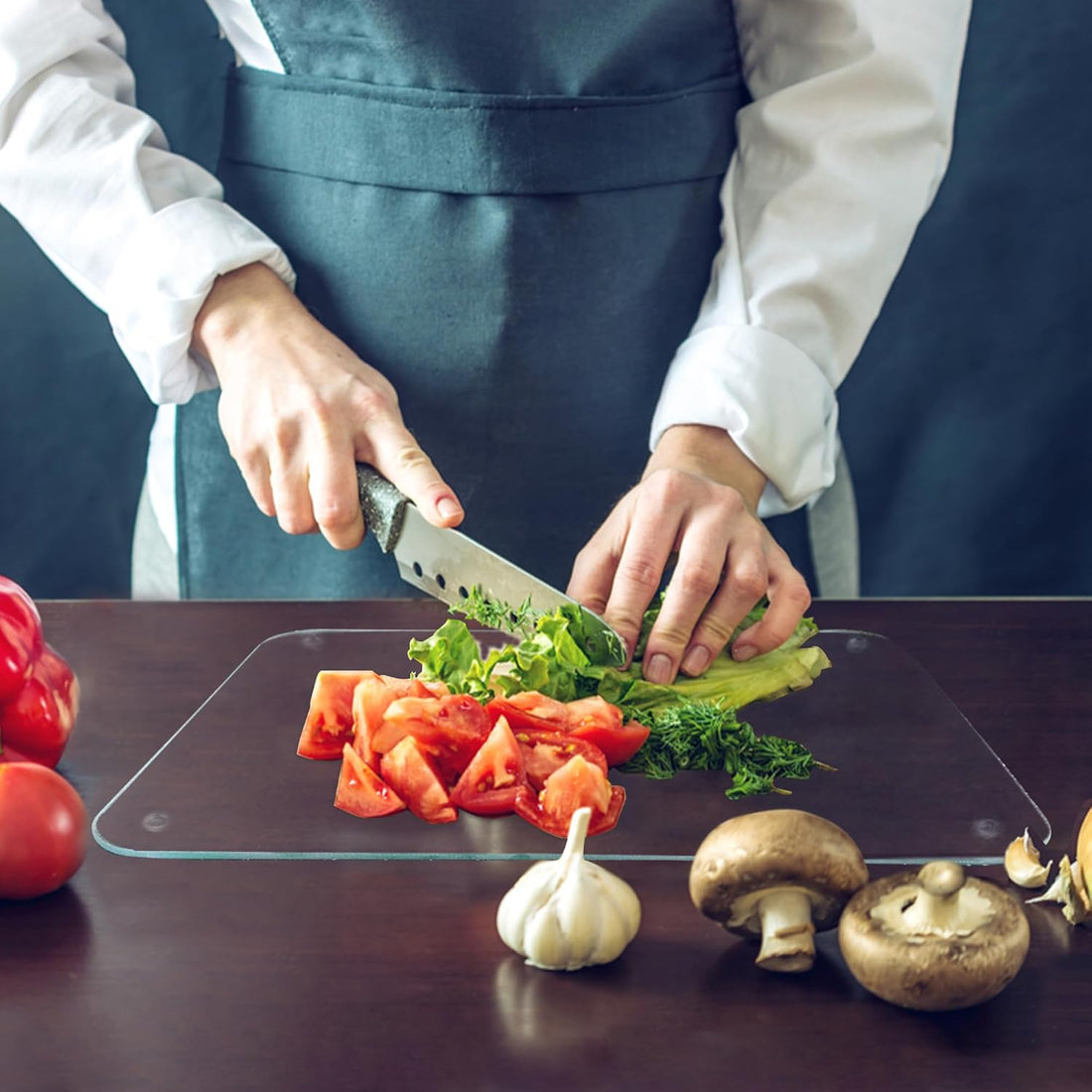 Kitchen Tempered Glass Cutting Board – 40 × 30 cm