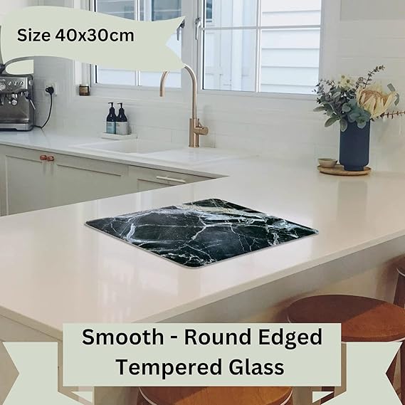 Kitchen Tempered Glass Cutting Board – 40 × 30 cm