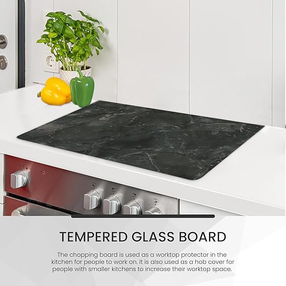 Kitchen Tempered Glass Cutting Board – 40 × 30 cm