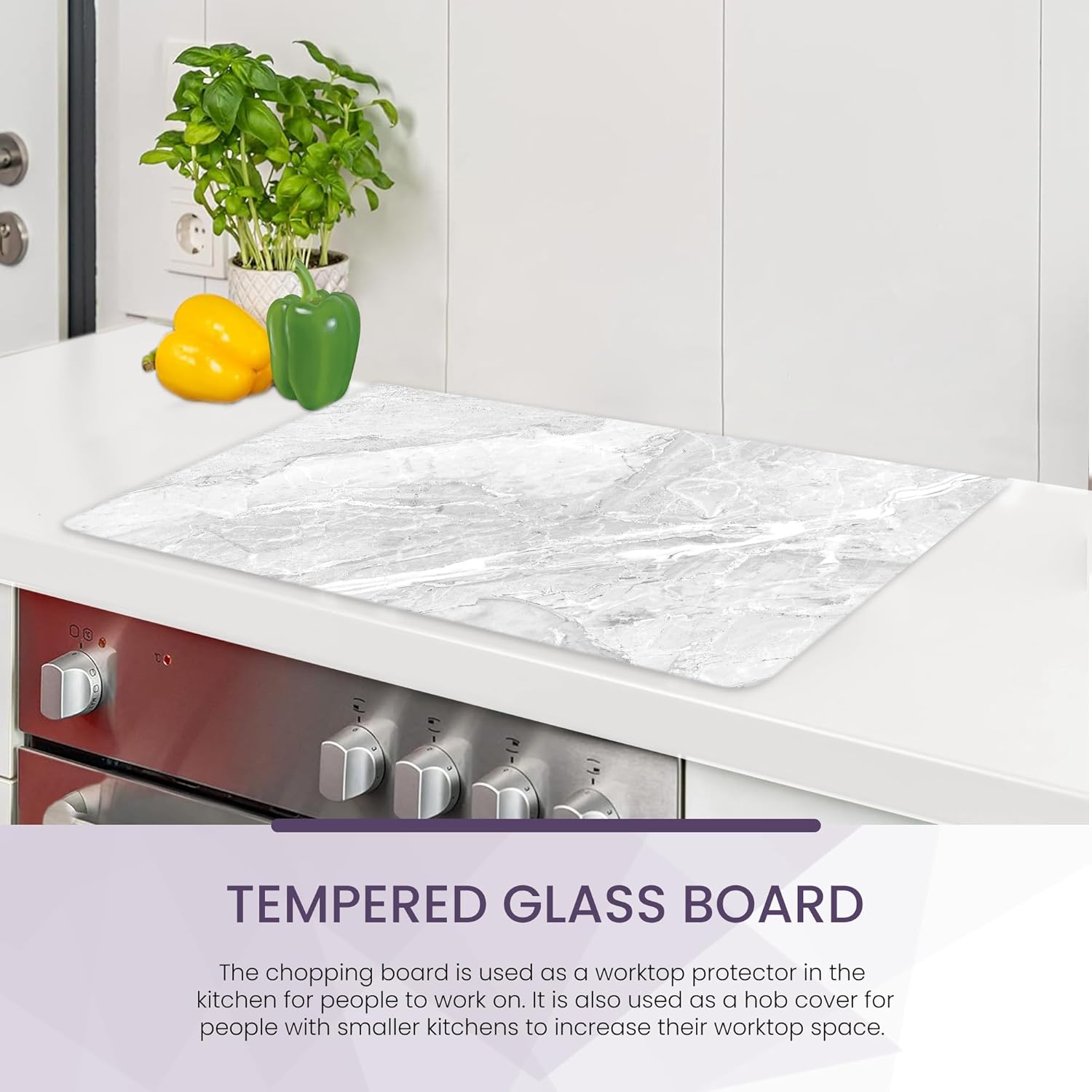 Pagnanno glass board Design 14 - heat resistant tempered glass
