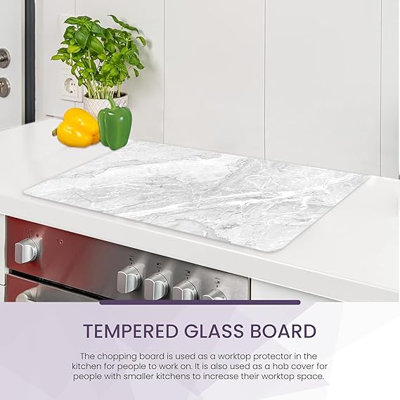 Kitchen Tempered Glass Cutting Board – 40 × 30 cm