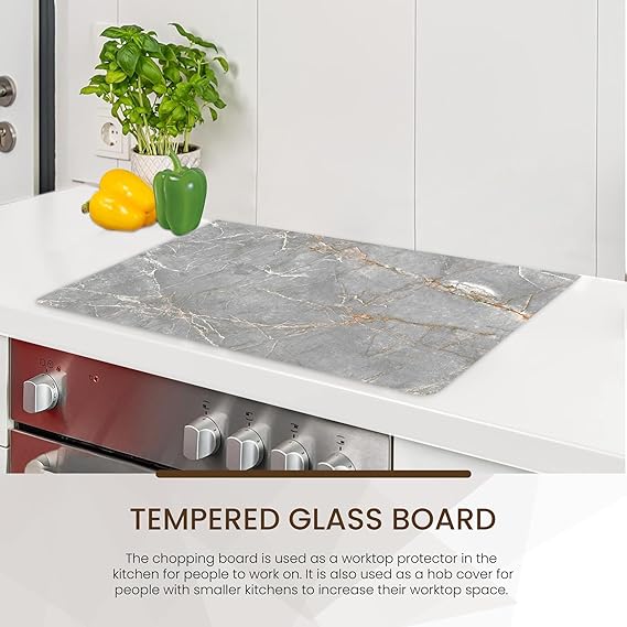 Kitchen Tempered Glass Cutting Board – 40 × 30 cm