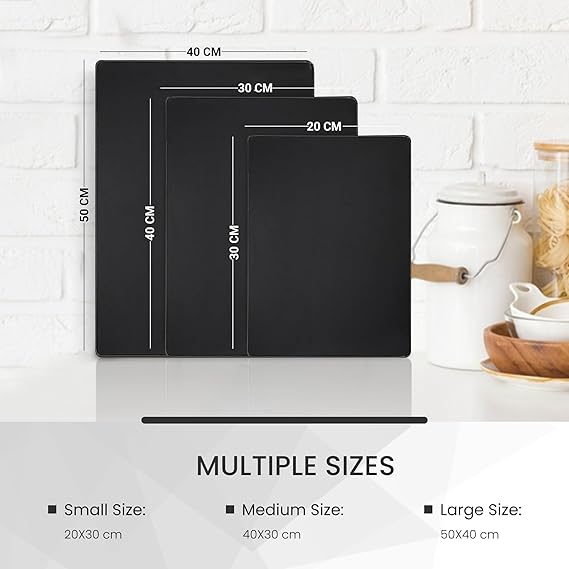 Kitchen Tempered Glass Cutting Board – 40 × 30 cm