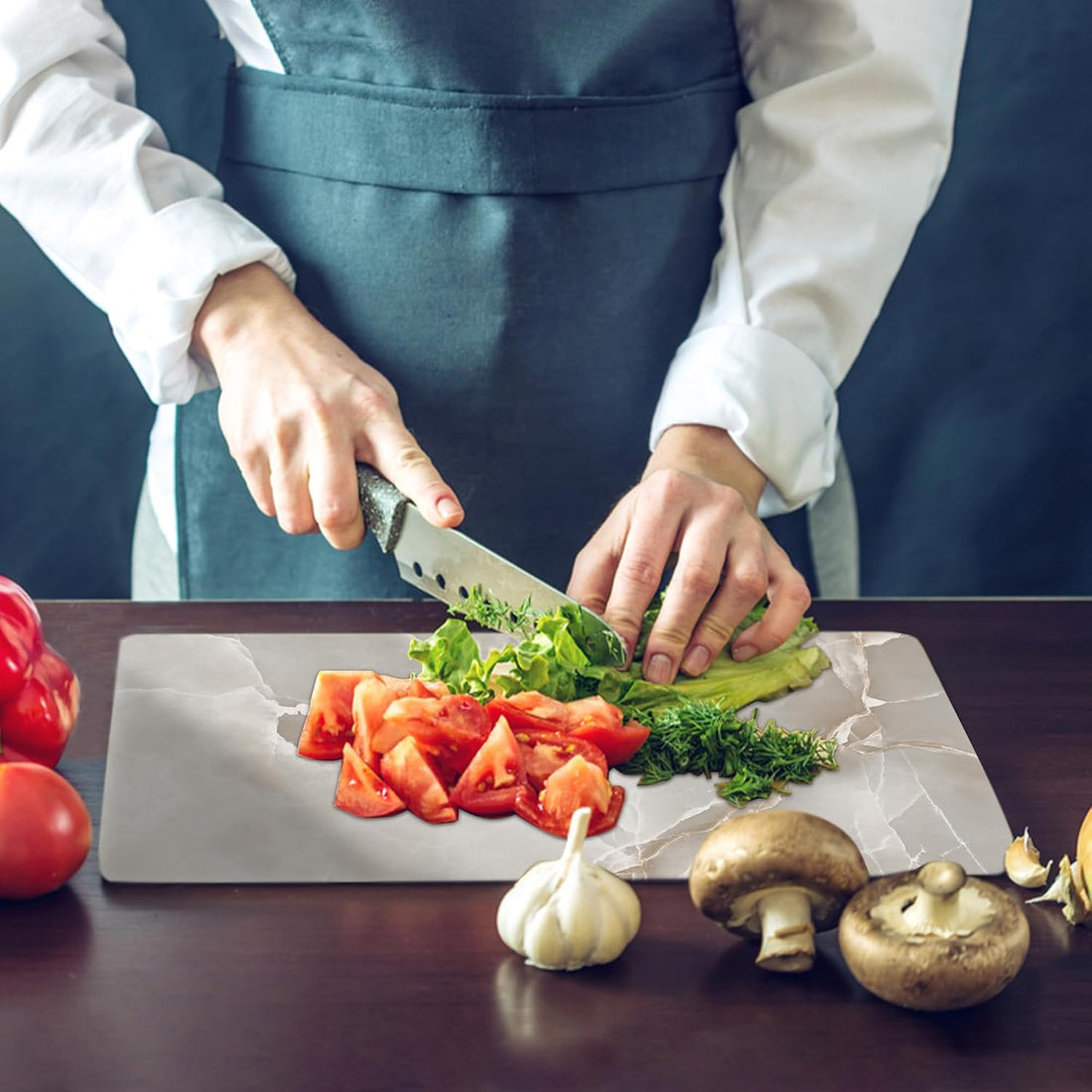 Kitchen Tempered Glass Cutting Board – 40 × 30 cm