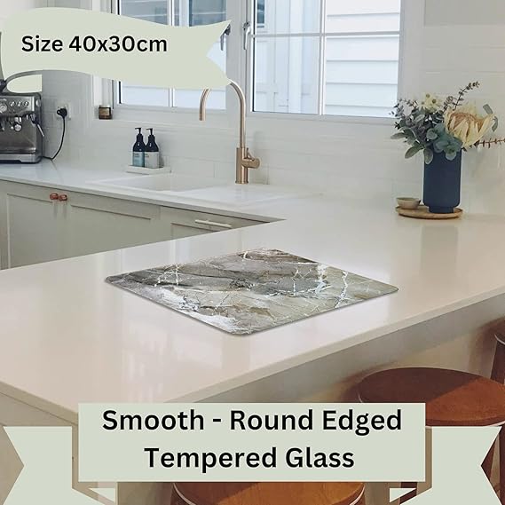 Kitchen Tempered Glass Cutting Board – 40 × 30 cm
