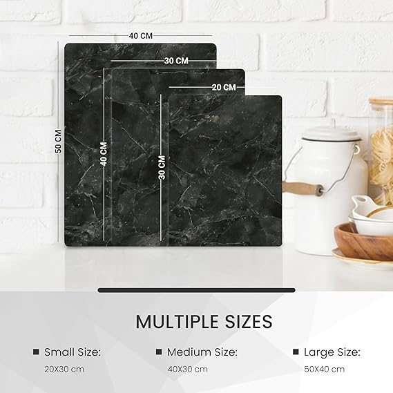 Kitchen Tempered Glass Cutting Board – 40 × 30 cm