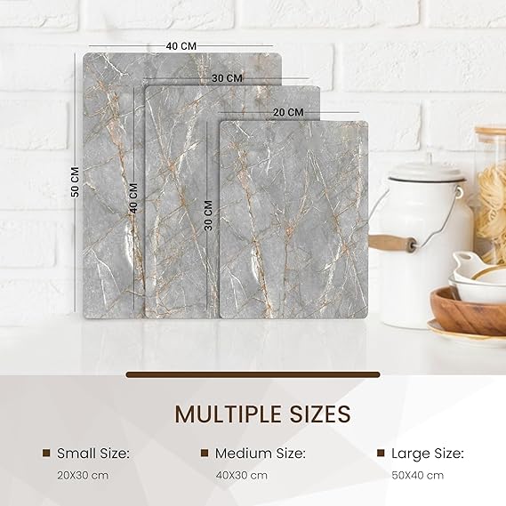 Kitchen Tempered Glass Cutting Board – 40 × 30 cm