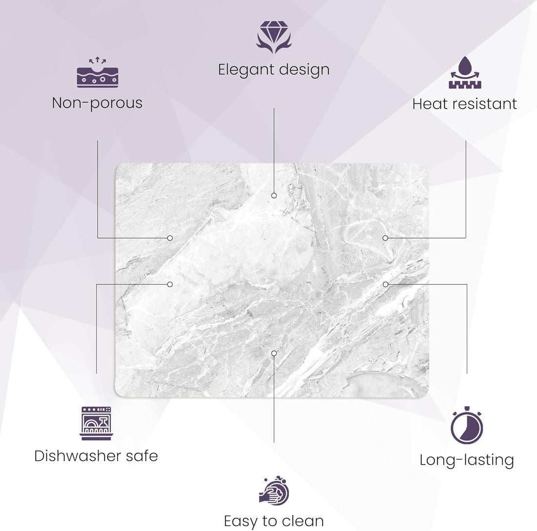 Pagnanno tempered glass chopping board and worktop saver - Design 14