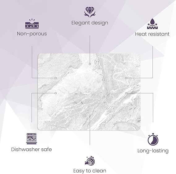 Kitchen Tempered Glass Cutting Board – 40 × 30 cm