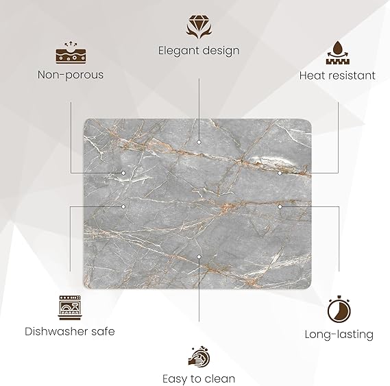 Kitchen Tempered Glass Cutting Board – 40 × 30 cm