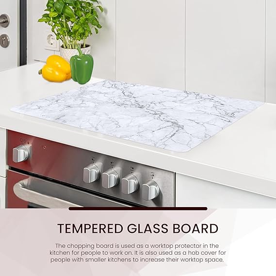 Kitchen Tempered Glass Cutting Board – 40 × 30 cm