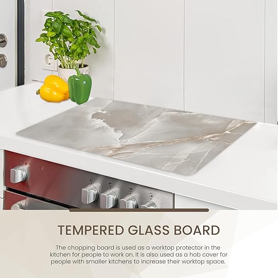 Kitchen Tempered Glass Cutting Board – 40 × 30 cm