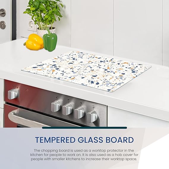 Kitchen Tempered Glass Cutting Board – 40 × 30 cm