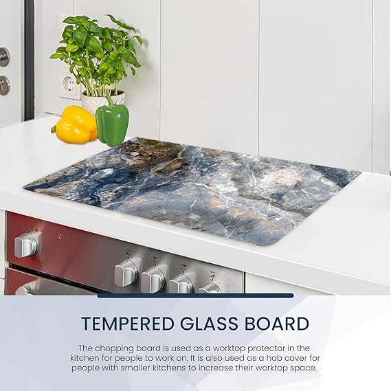 Kitchen Tempered Glass Cutting Board – 40 × 30 cm