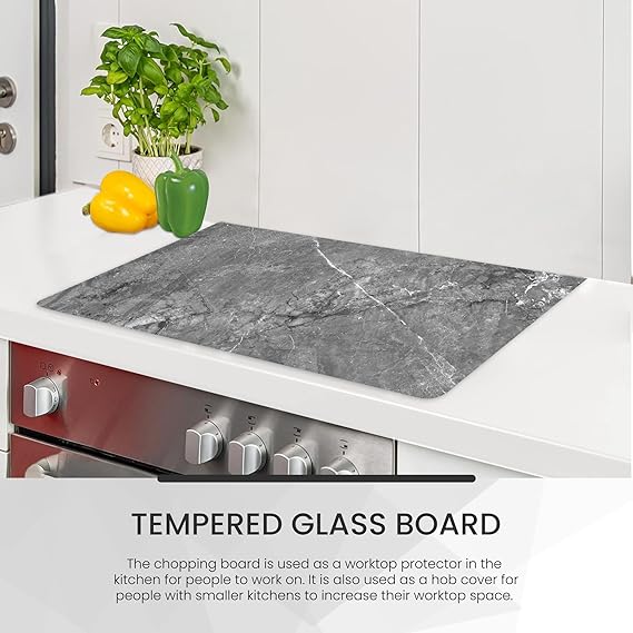 Kitchen Tempered Glass Cutting Board – 40 × 30 cm