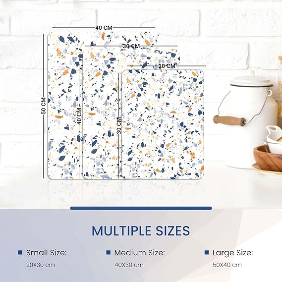 Kitchen Tempered Glass Cutting Board – 40 × 30 cm