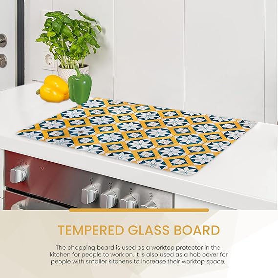 Kitchen Tempered Glass Cutting Board – 40 × 30 cm