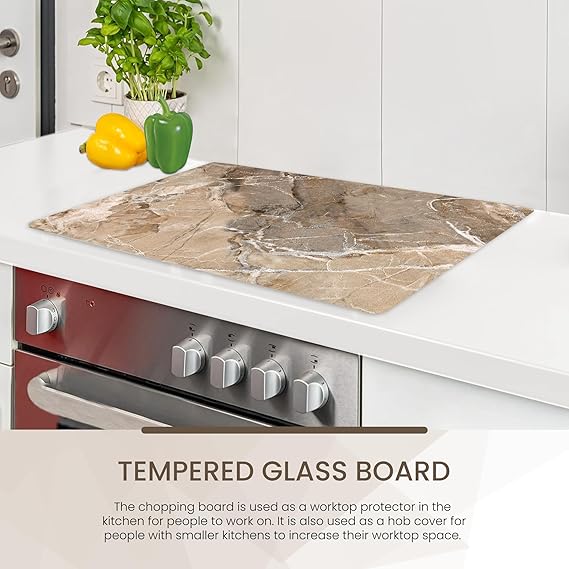 Kitchen Tempered Glass Cutting Board – 40 × 30 cm