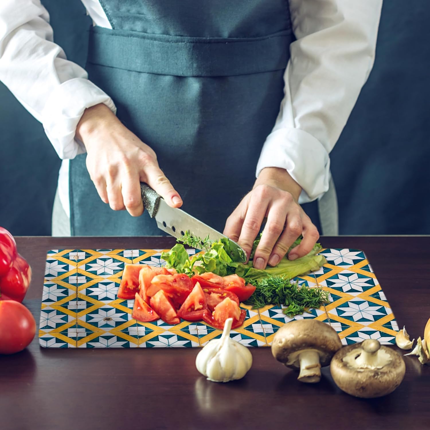 Kitchen Tempered Glass Cutting Board – 40 × 30 cm