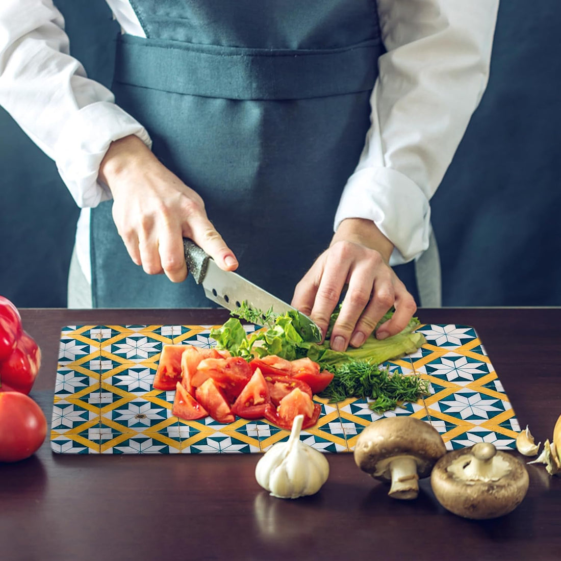 Kitchen Tempered Glass Cutting Board – 40 × 30 cm