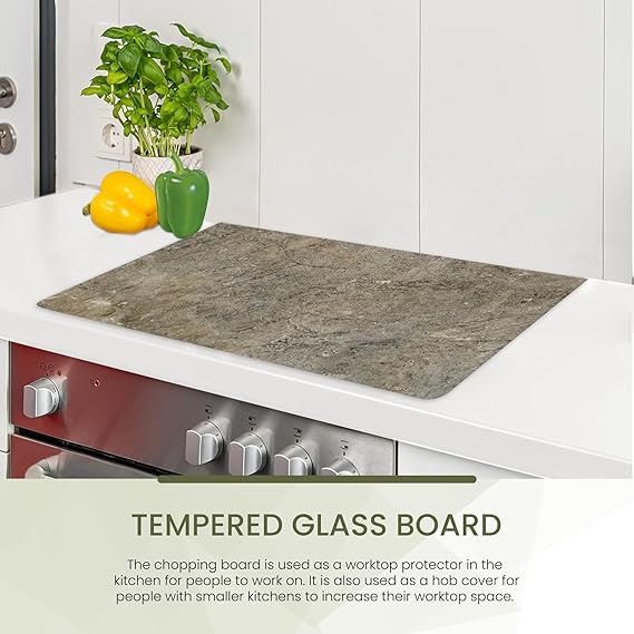 Kitchen Tempered Glass Cutting Board – 40 × 30 cm