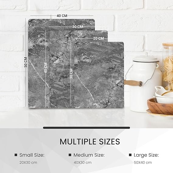 Kitchen Tempered Glass Cutting Board – 40 × 30 cm