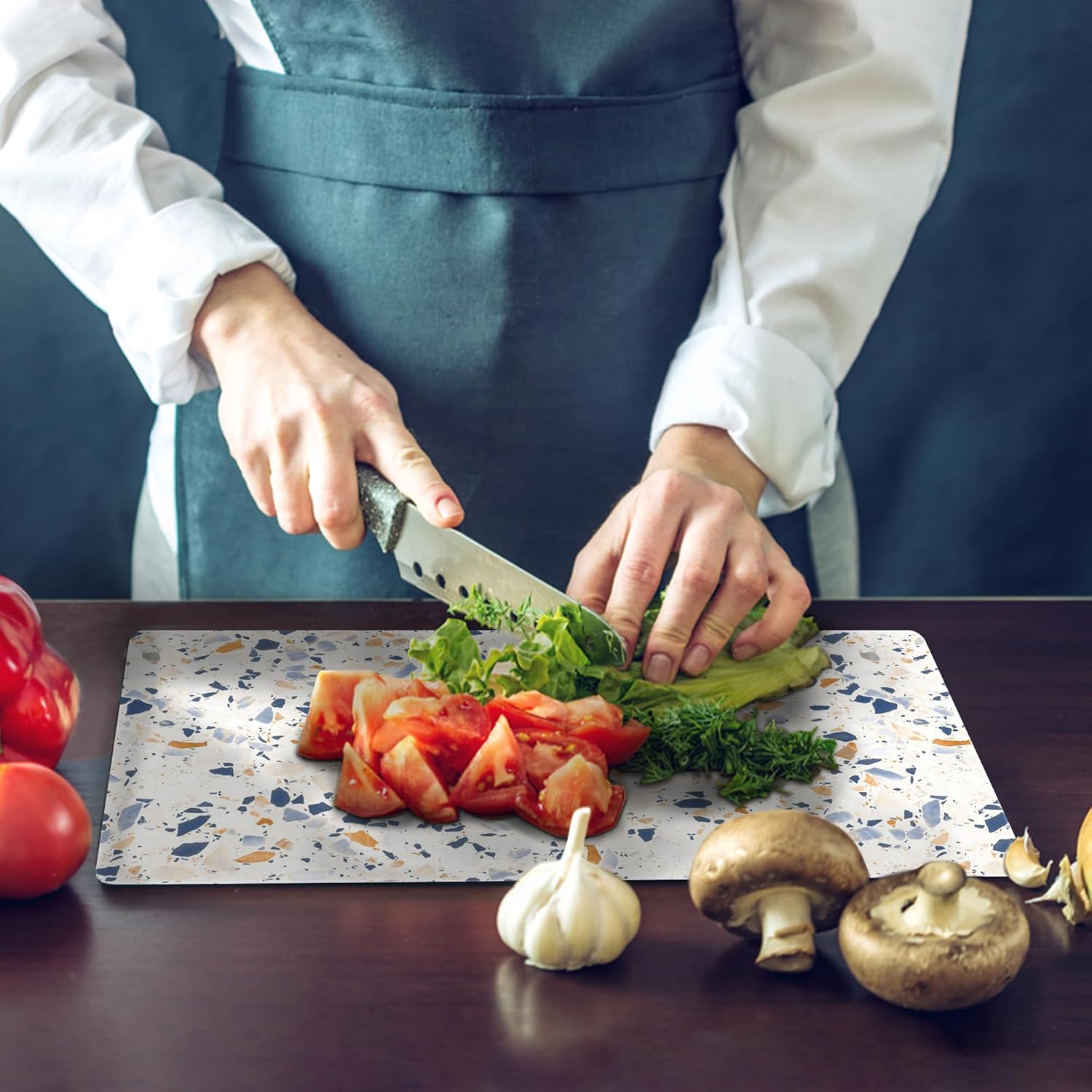 Kitchen Tempered Glass Cutting Board – 40 × 30 cm